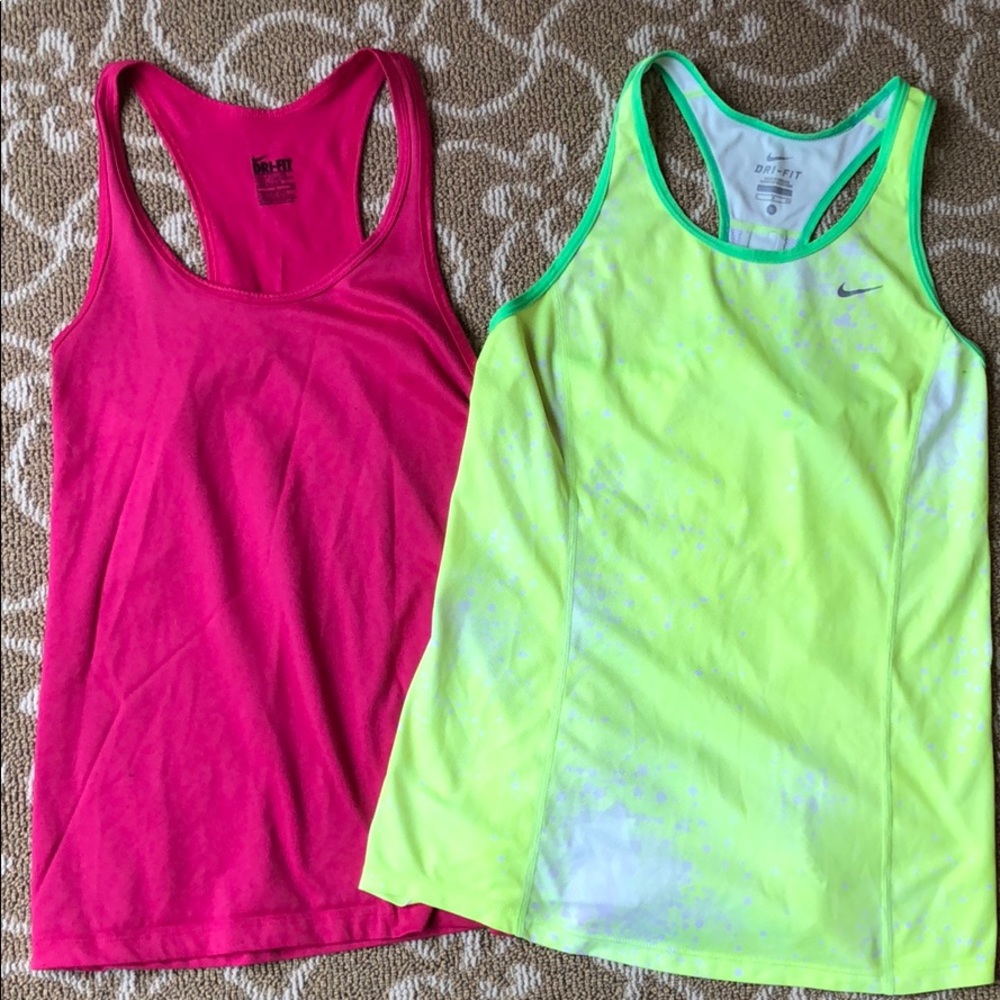 2 for 1 Nike Dri-fit running tanks